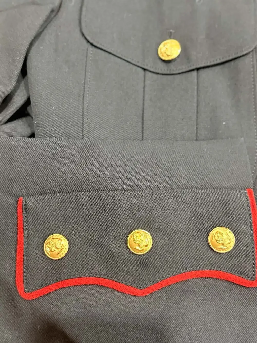 US Marine Corps USMC Enlisted Dress Blue Coat Jacket 40L